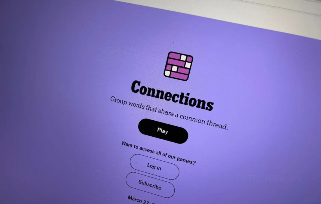 NYT Connections March 27, 2025