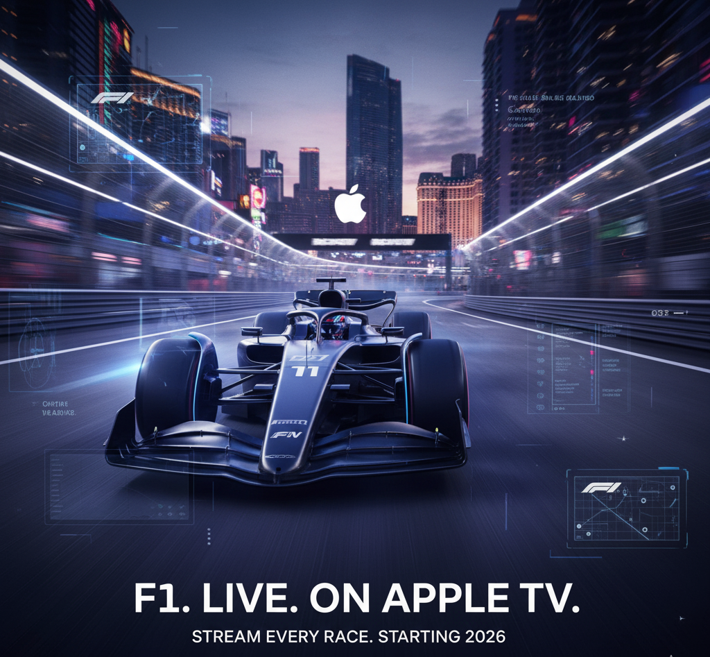 Apple and F1 reach 5-year media deal, bringing all races to Apple TV streaming in the U.S.