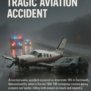 Fatal Plane Crash on I-195 Dartmouth Kills Two During Nor’easter Storm