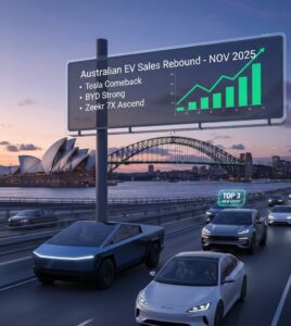 Australian EV Sales Surge in November 2025